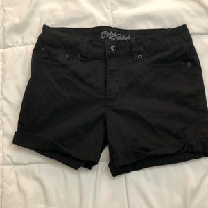 Faded Glory black womens shorts size 10